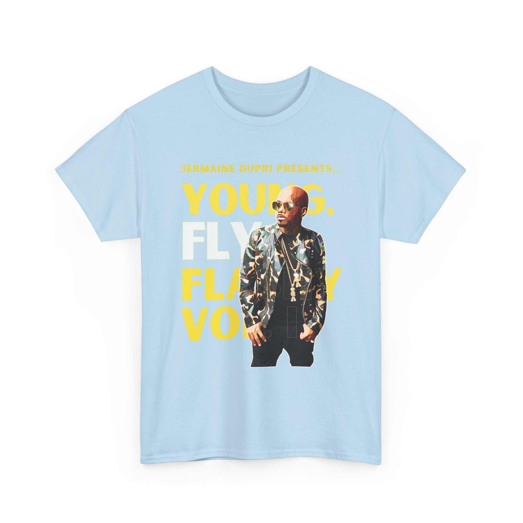Jermaine Dupri T-Shirt — "Young, Fly Flashy" Album Cover Deisgn Tee