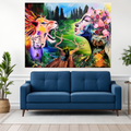 In Another Life - Large hand-painted acrylic artwork.