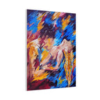 "Desire" - Abstract Expressionist Canvas Wall Art — Colorful Reclining Figure Matte Stretched Canvas