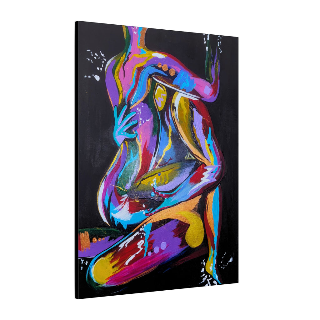 'Last Weekend' - Abstract Colorful Sensual Canvas Print — Matte Stretched Wall Art