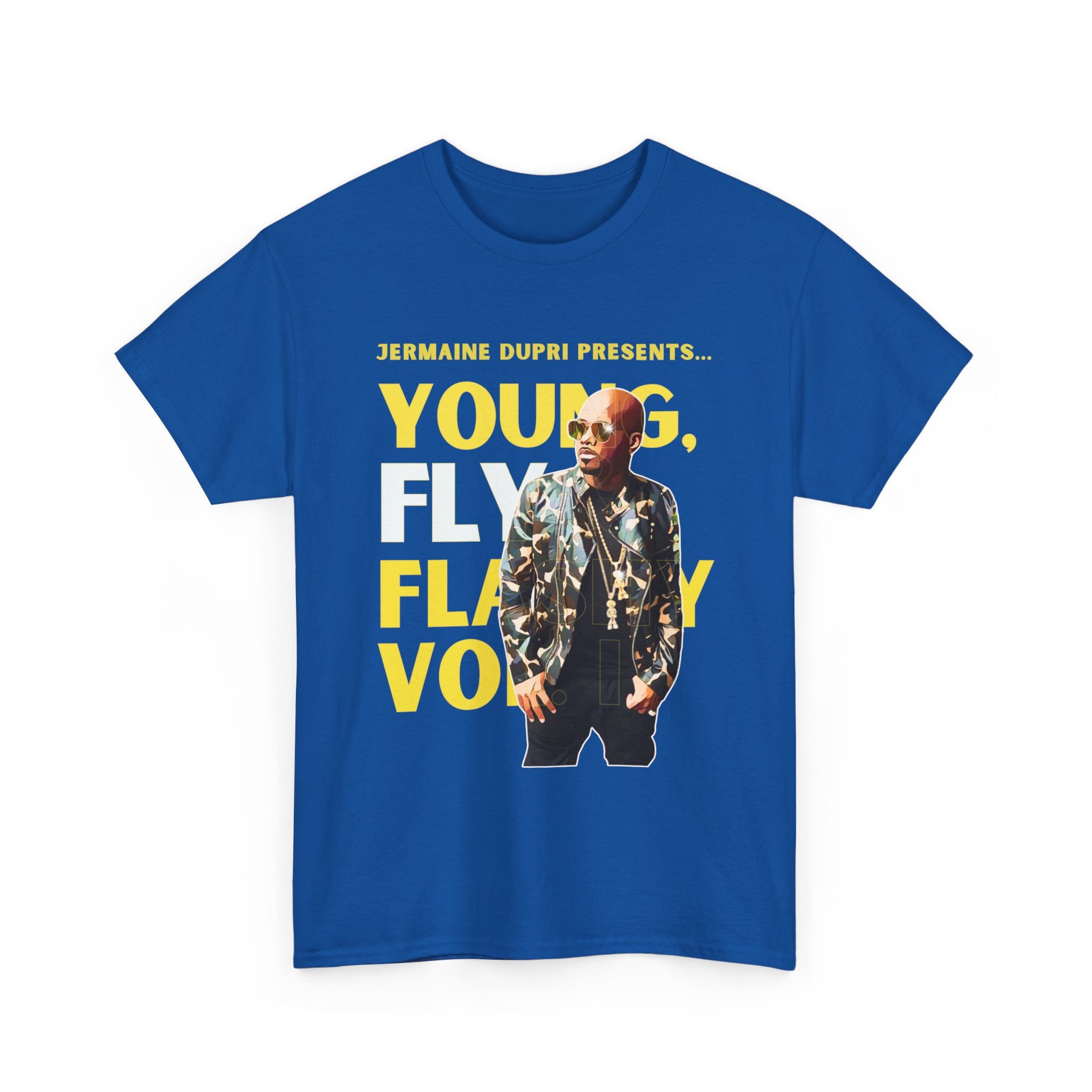 Jermaine Dupri T-Shirt — "Young, Fly Flashy" Album Cover Deisgn Tee