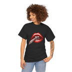 Graphic Tee — Red Lips Smoking Joint Design
