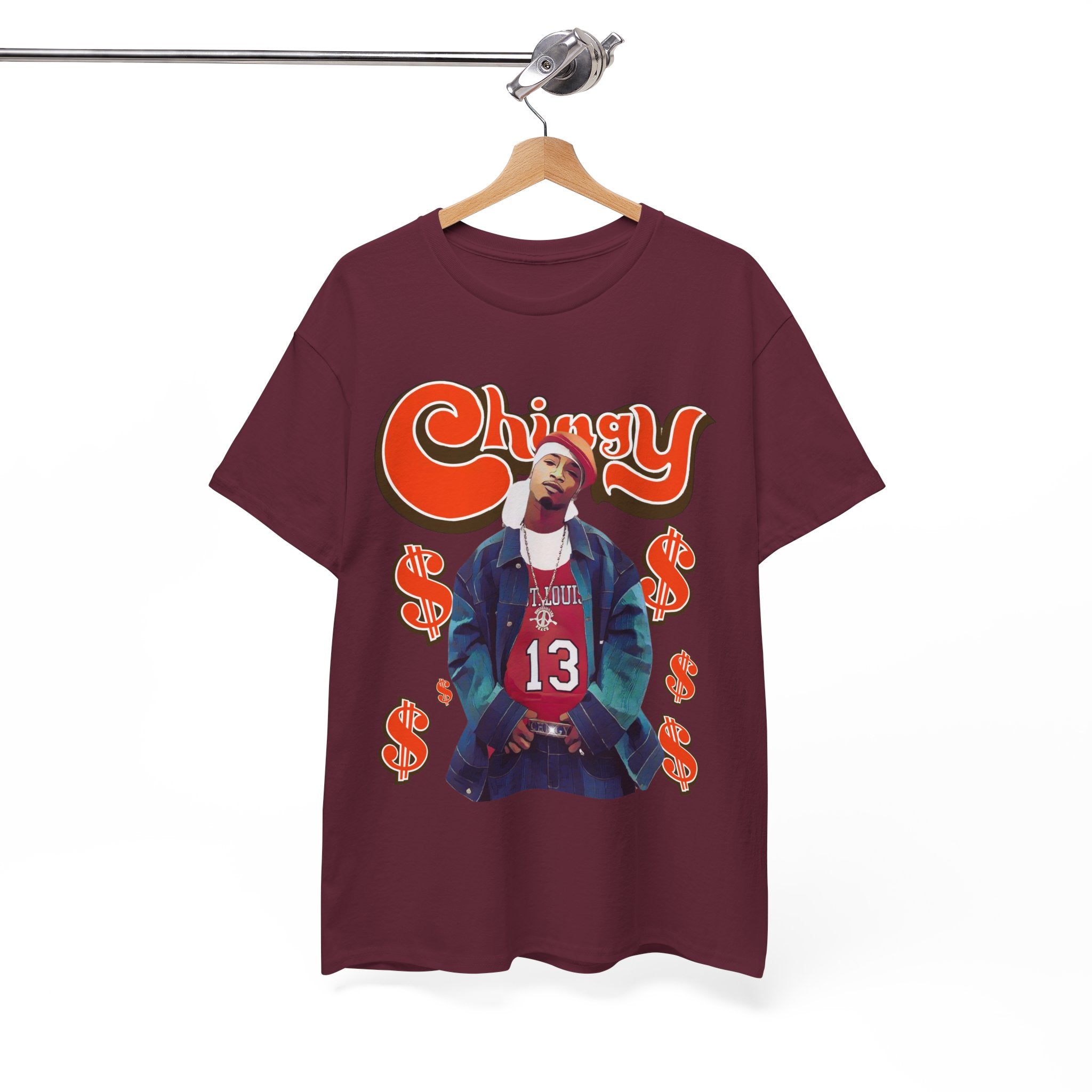 Chingy Retro Rap Tee — "Chingy" Graphic Shirt with Dollar Sign Motif