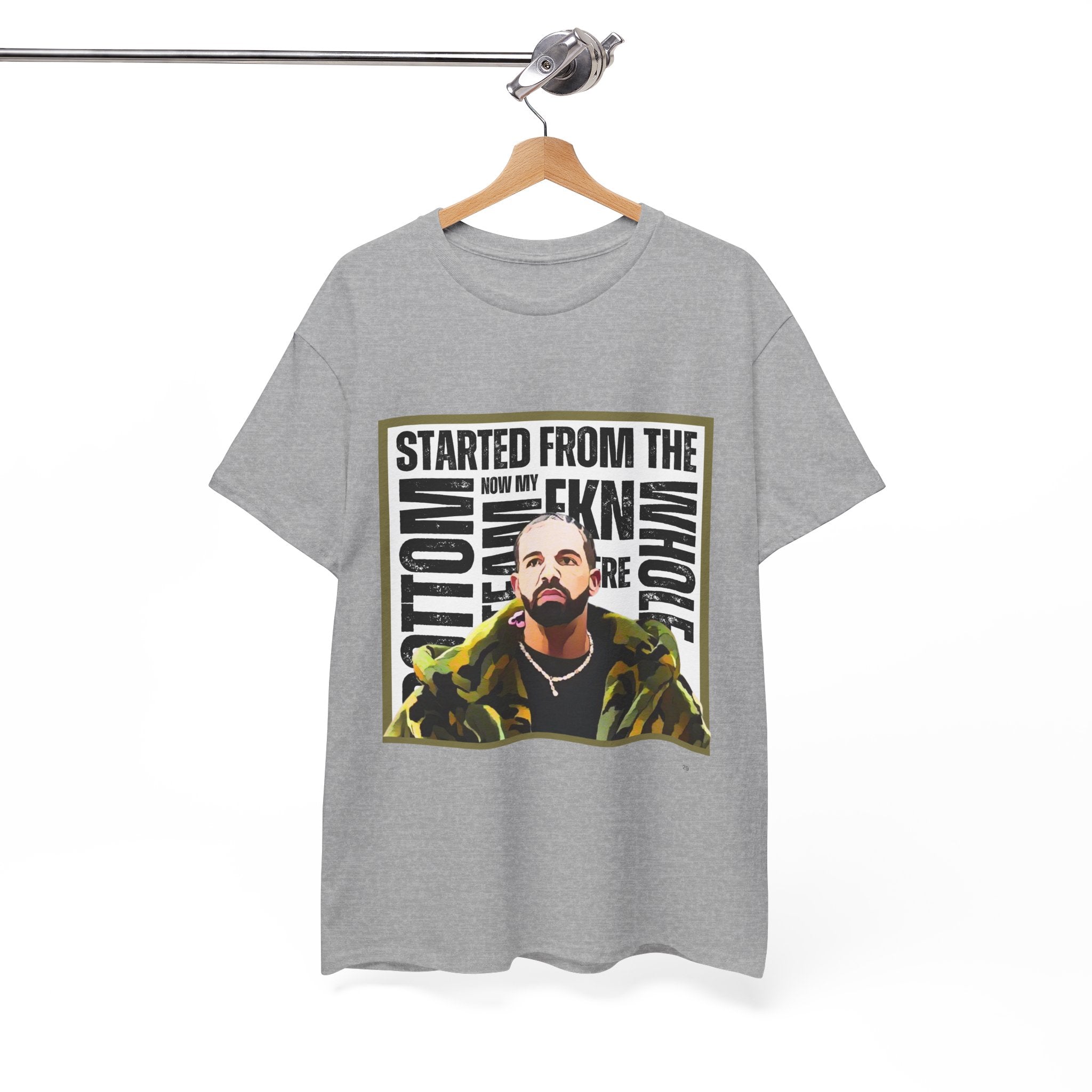 Drake "Started From The Bottom" Graphic Cartoon Tee