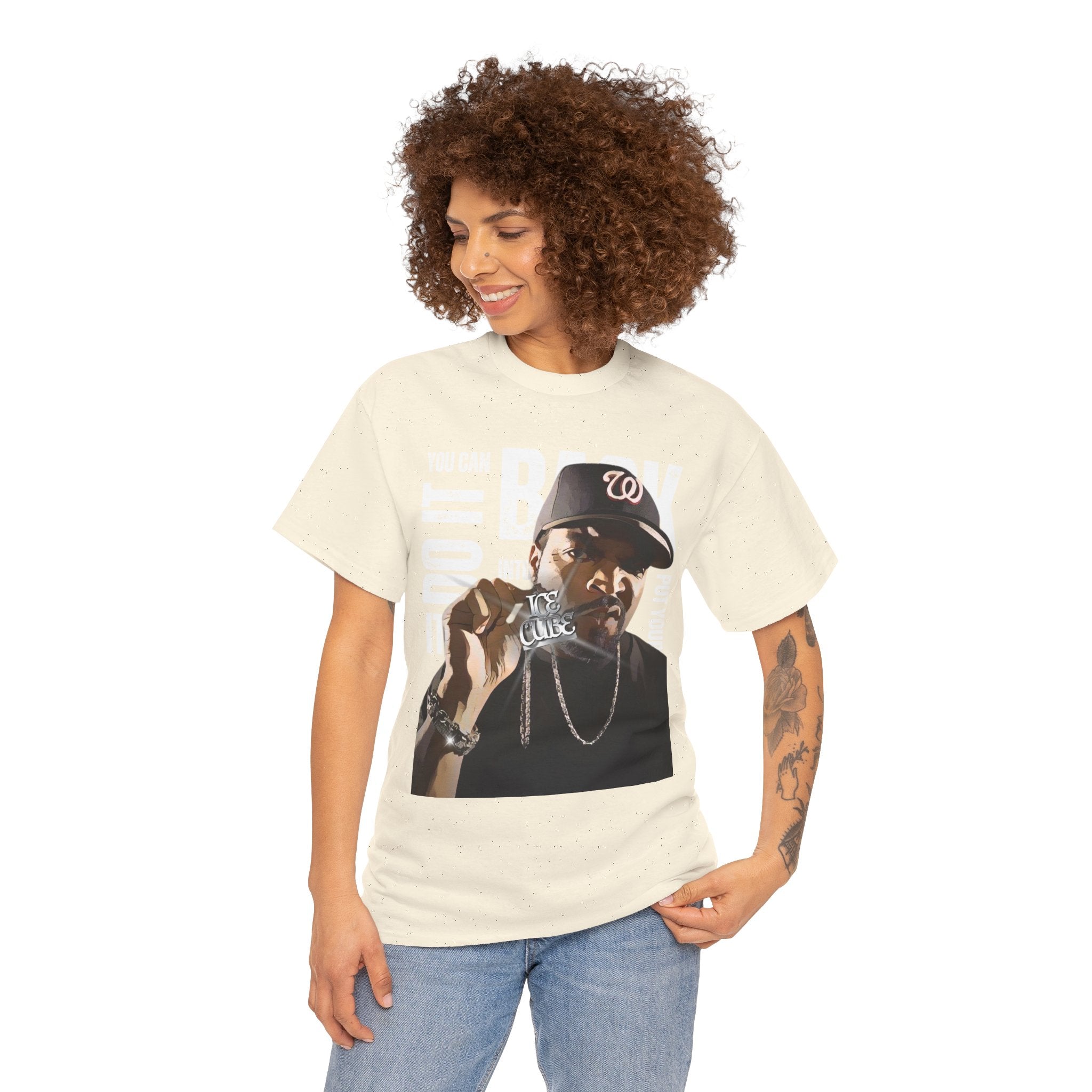Ice Graphic Tee — "You Can Do It, Put Your Back Into It" Streetwear