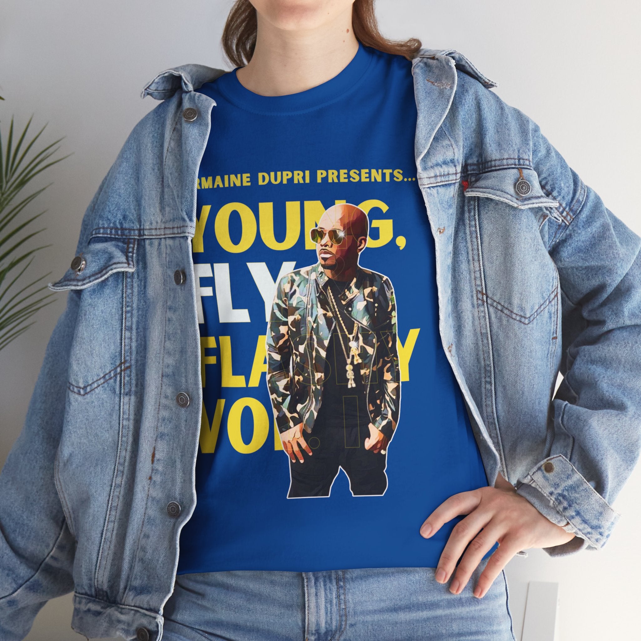 Jermaine Dupri T-Shirt — "Young, Fly Flashy" Album Cover Deisgn Tee