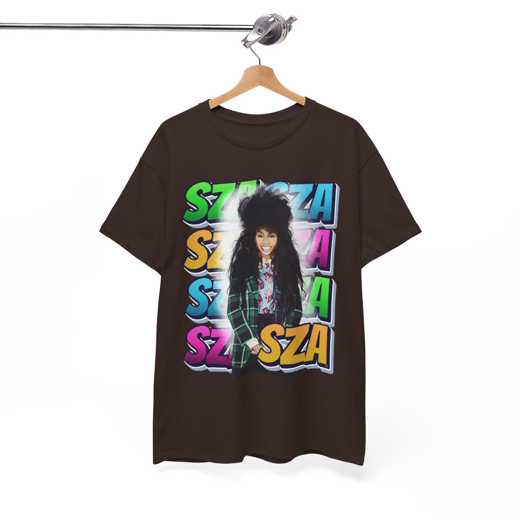 Sza Portrait Graphic Tee — Colorful Retro SZA Fan Shirt