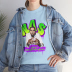 Nas Graphic Tee — Retro Graffiti Hip-Hop Tribute Shirt - Lifes a B*