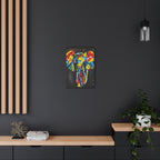 Colorful Elephant Canvas Wall Art — Vibrant Abstract Safari Print