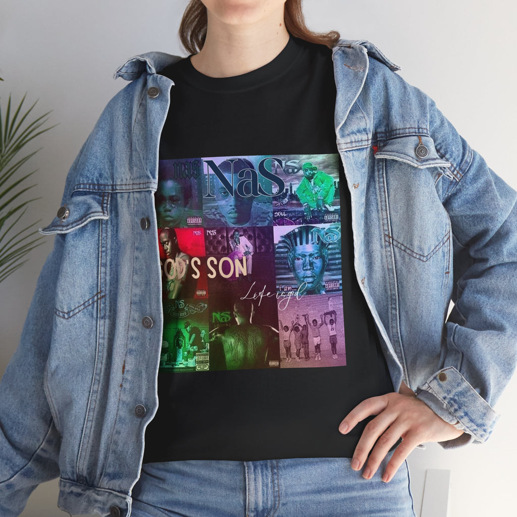 NAS Graphic Tee — Album Covers Retro Collage T-Shirt