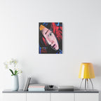 "The Death of Slim Shady" Album Cover Portrait with Acyrlic Paint Print (Stretched 1.25") Matte Canvas Print