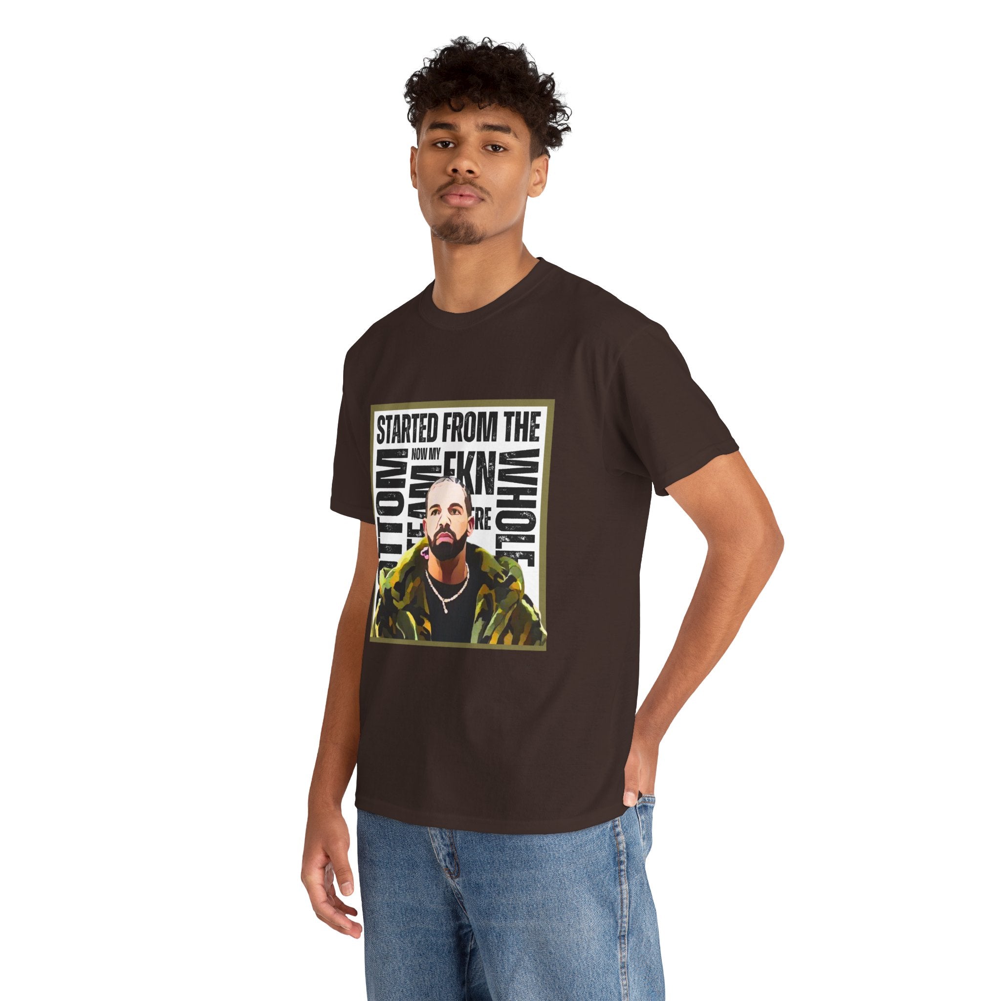 Drake "Started From The Bottom" Graphic Cartoon Tee
