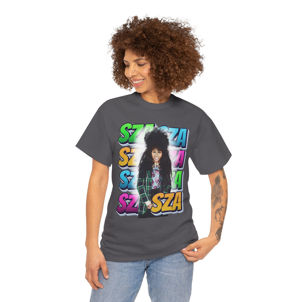 Sza Portrait Graphic Tee — Colorful Retro SZA Fan Shirt