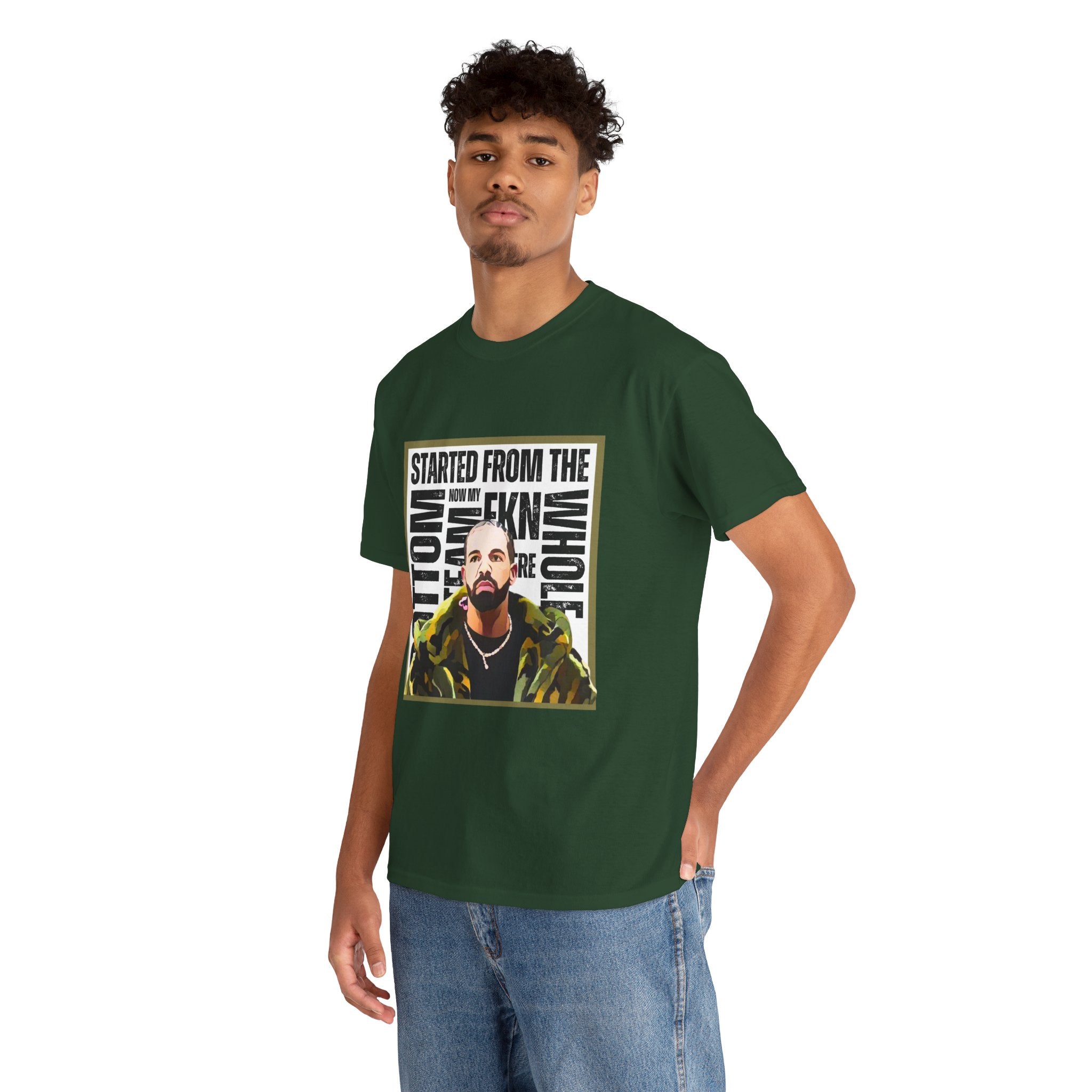 Drake "Started From The Bottom" Graphic Cartoon Tee