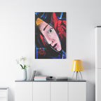 "The Death of Slim Shady" Album Cover Portrait with Acyrlic Paint Print (Stretched 1.25") Matte Canvas Print