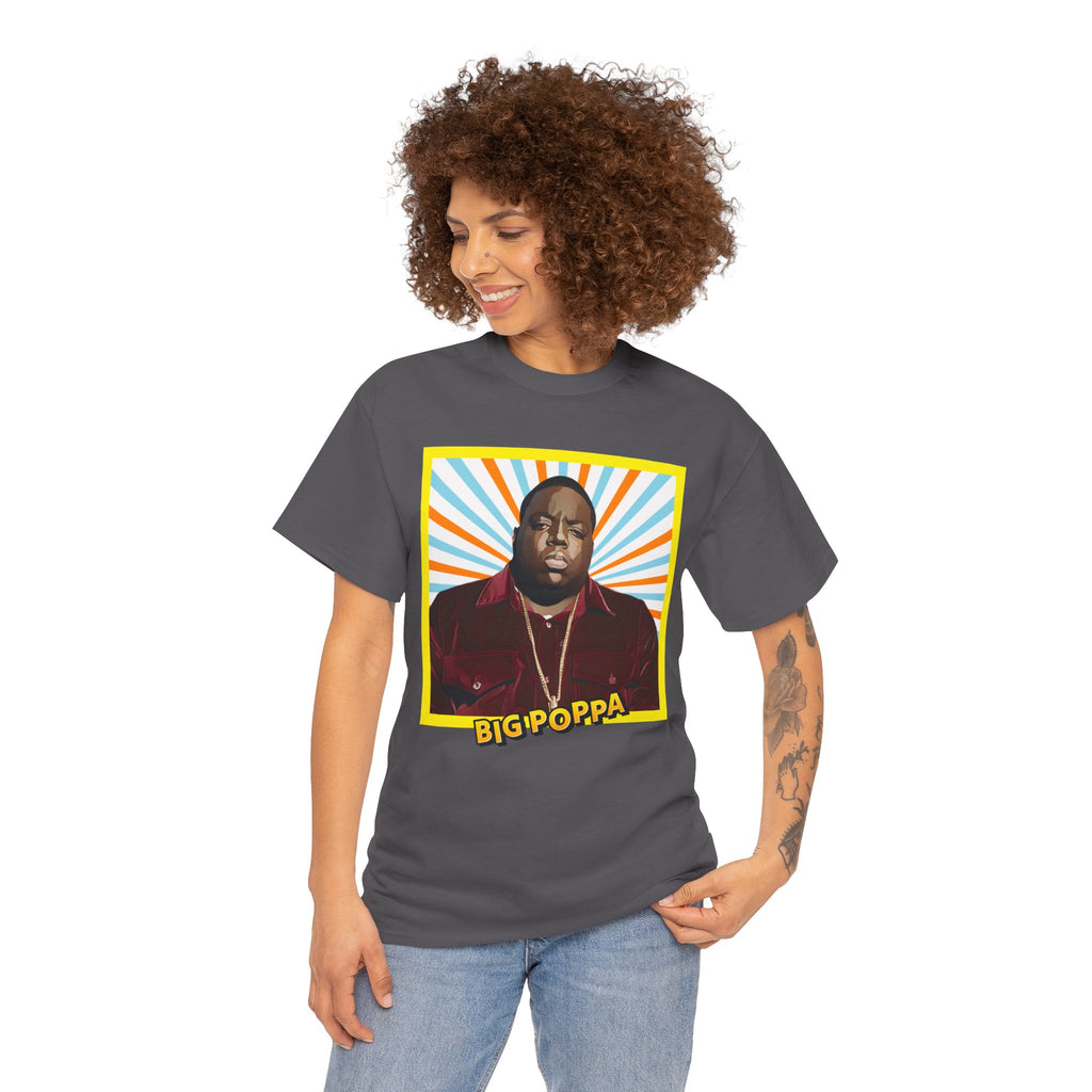 Graphic Tee — "Big Poppa" Retro Portrait T-Shirt