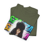Sza Portrait Graphic Tee — Colorful Retro SZA Fan Shirt