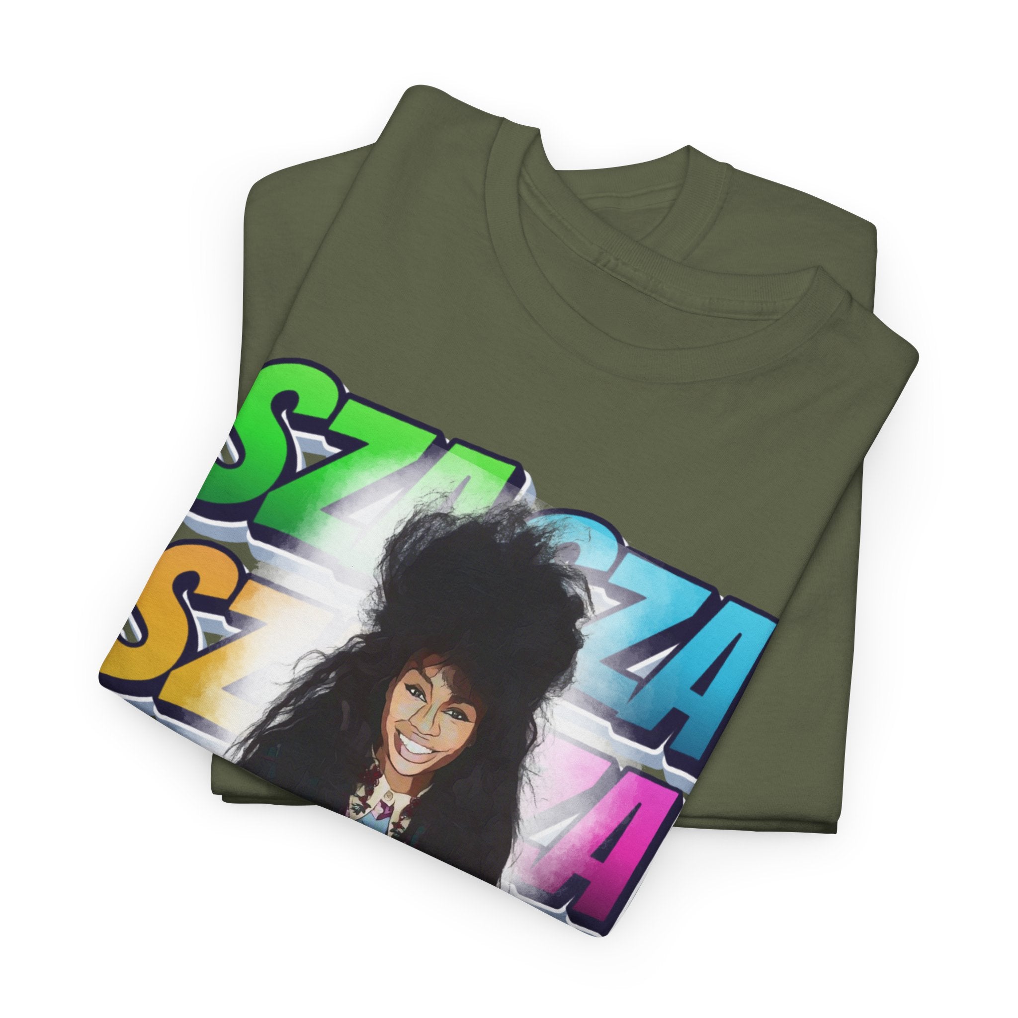 Sza Portrait Graphic Tee — Colorful Retro SZA Fan Shirt