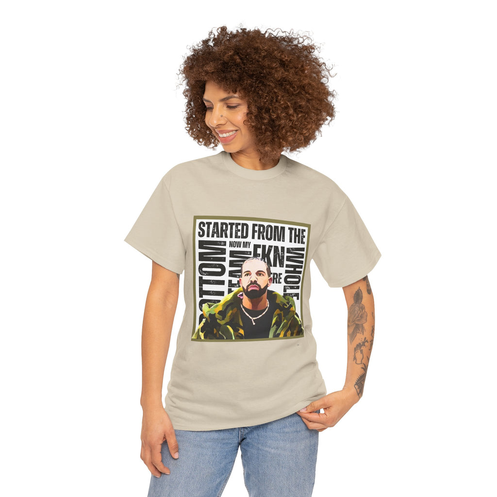 Drake "Started From The Bottom" Graphic Cartoon Tee