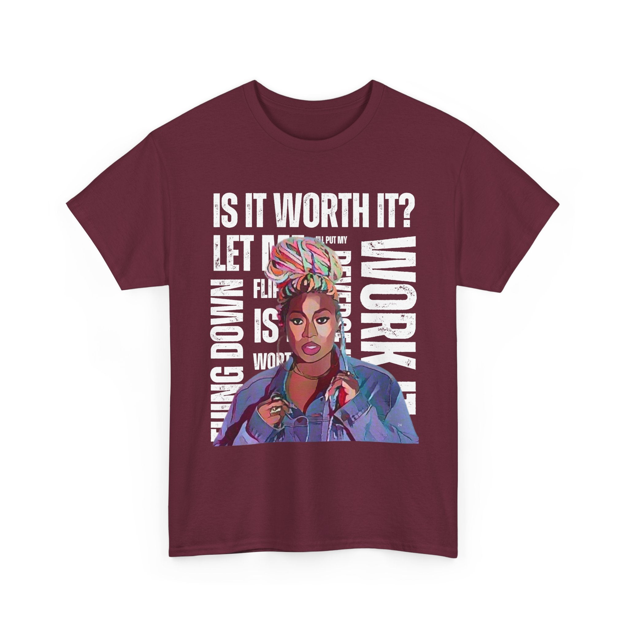 Missy Elliot Graphic Tee — “Is It Worth It? Let me Work It”