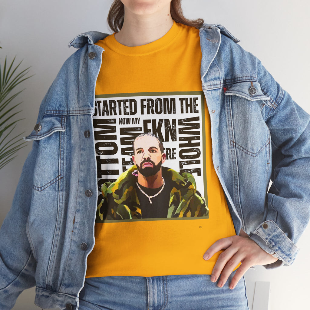 Drake "Started From The Bottom" Graphic Cartoon Tee