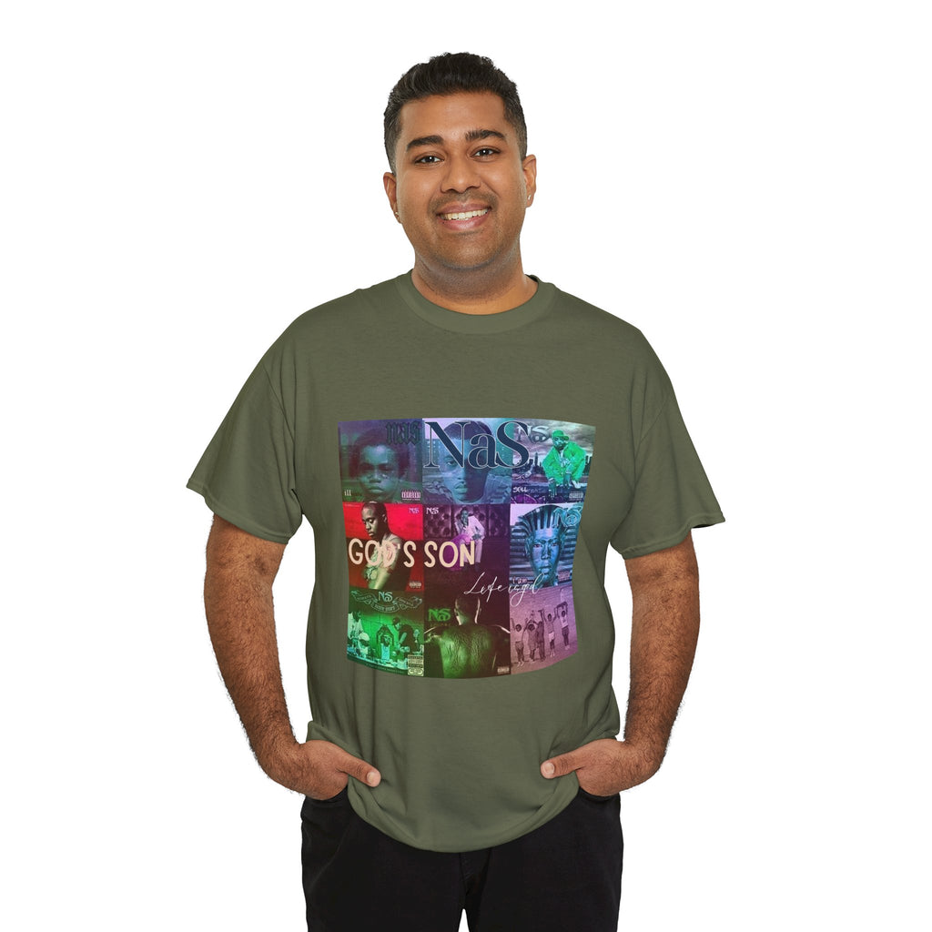 NAS Graphic Tee — Album Covers Retro Collage T-Shirt