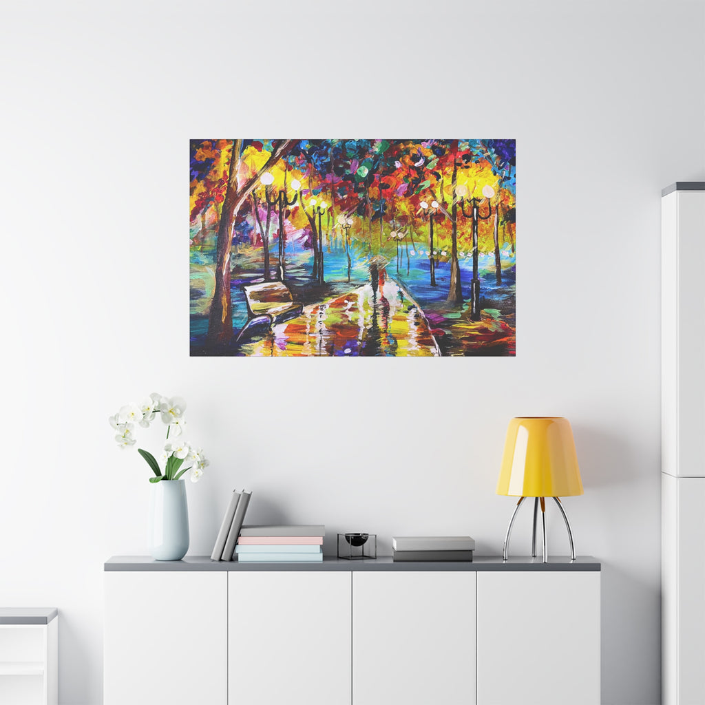 The Calm Storm - Original Colorful Canvas Print