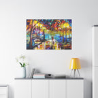 The Calm Storm - Original Colorful Canvas Print