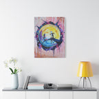 Jack & Sally - "No Jack, Til This Serves Us Both Well" <3 Night Moon Couples Art Canvas — Romantic Stretched Matte Wall Art