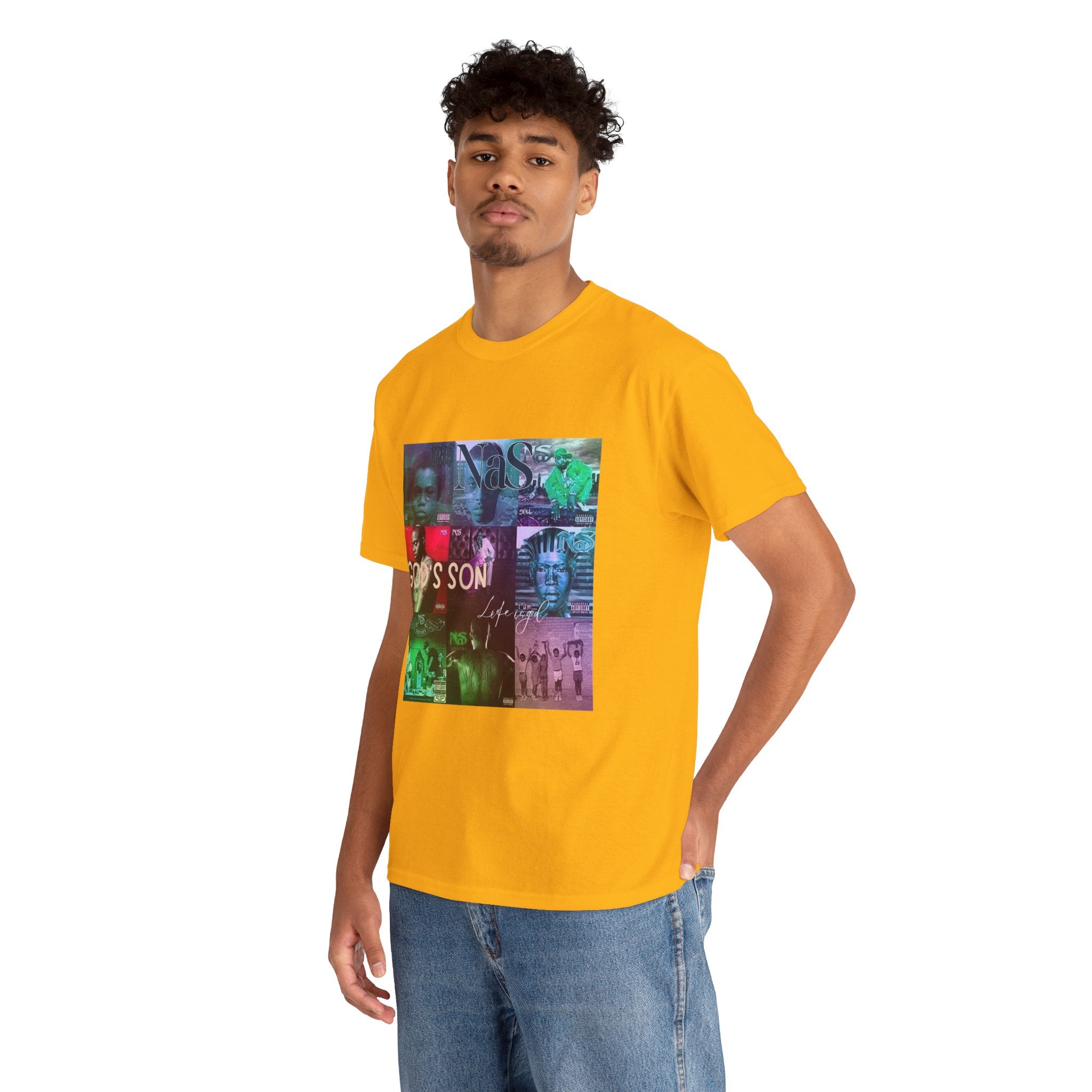 NAS Graphic Tee — Album Covers Retro Collage T-Shirt