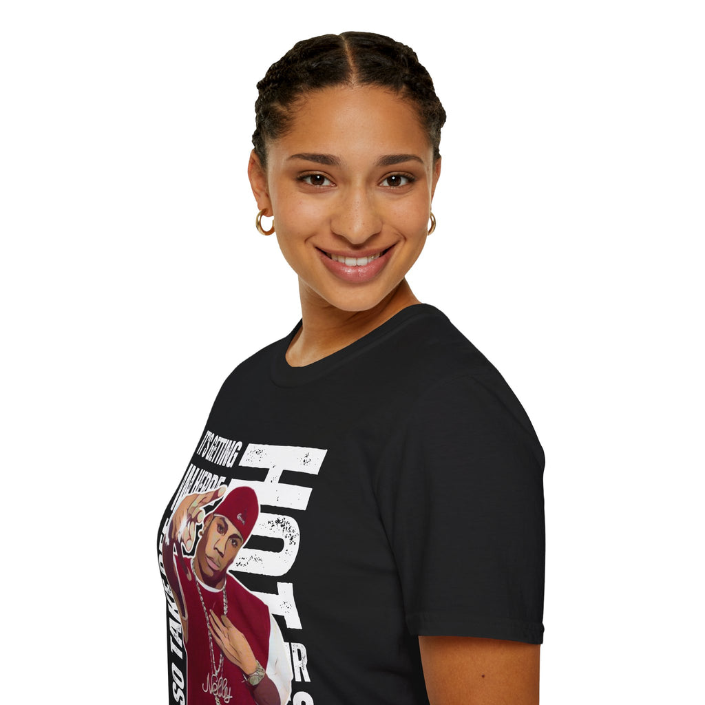 Nelly Hip-Hop Graphic T-Shirt – “It’s Getting Hot In Here” Rap Cartoon GraphicTee