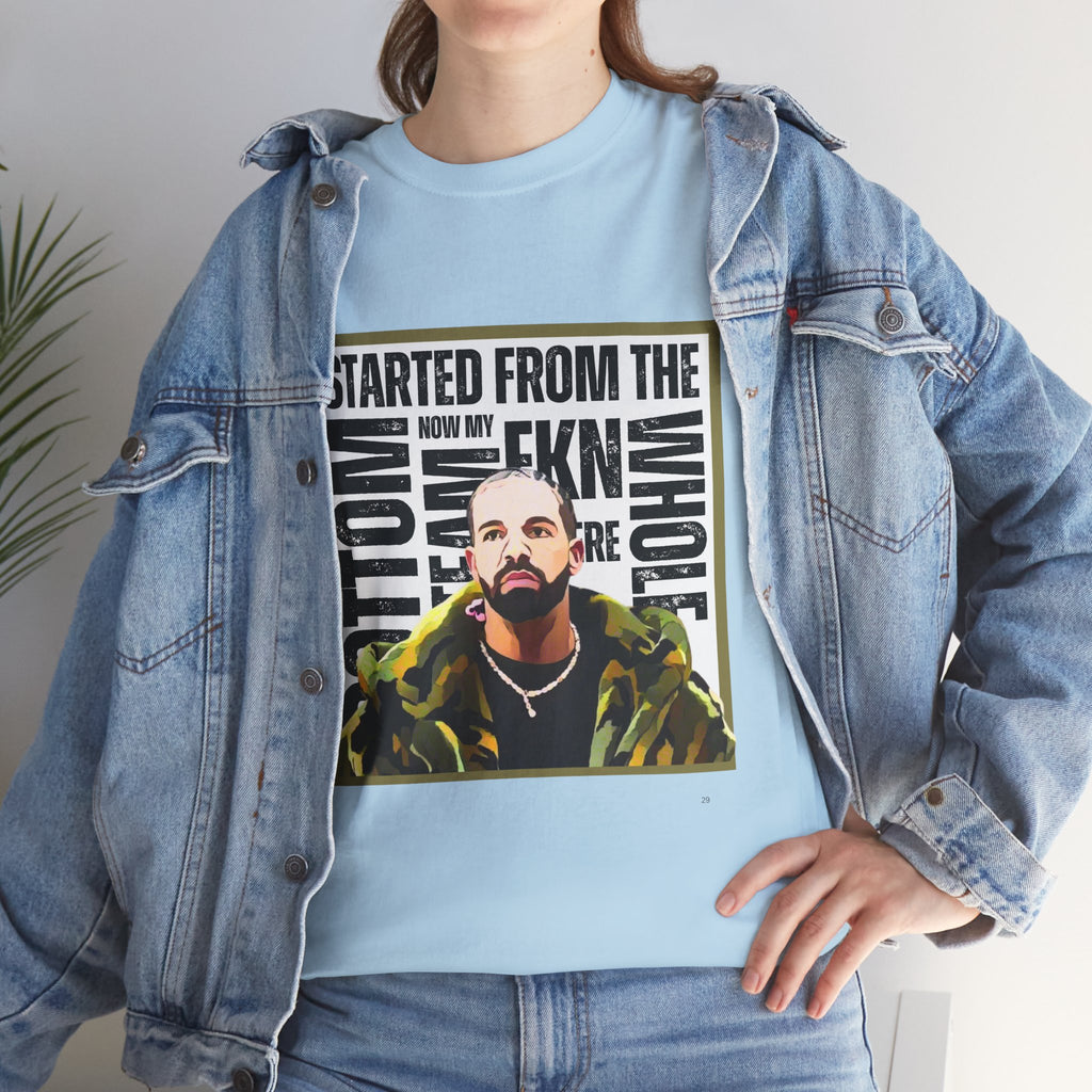 Drake "Started From The Bottom" Graphic Cartoon Tee