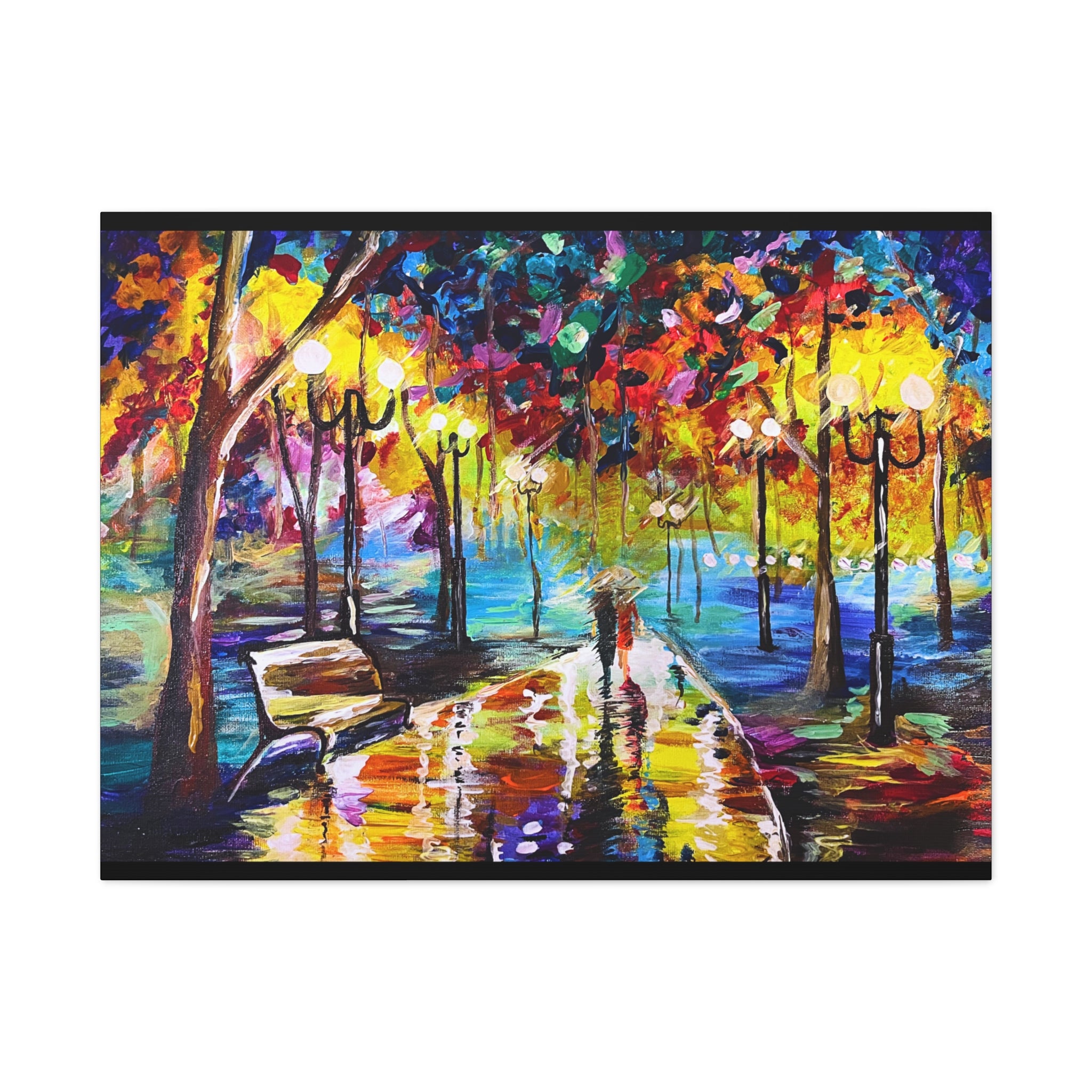 The Calm Storm - Original Colorful Canvas Print