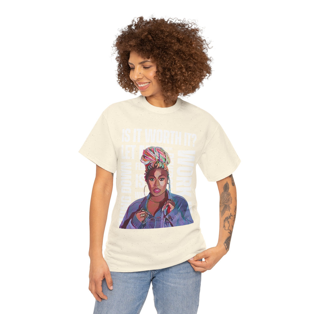 Missy Elliot Graphic Tee — “Is It Worth It? Let me Work It”