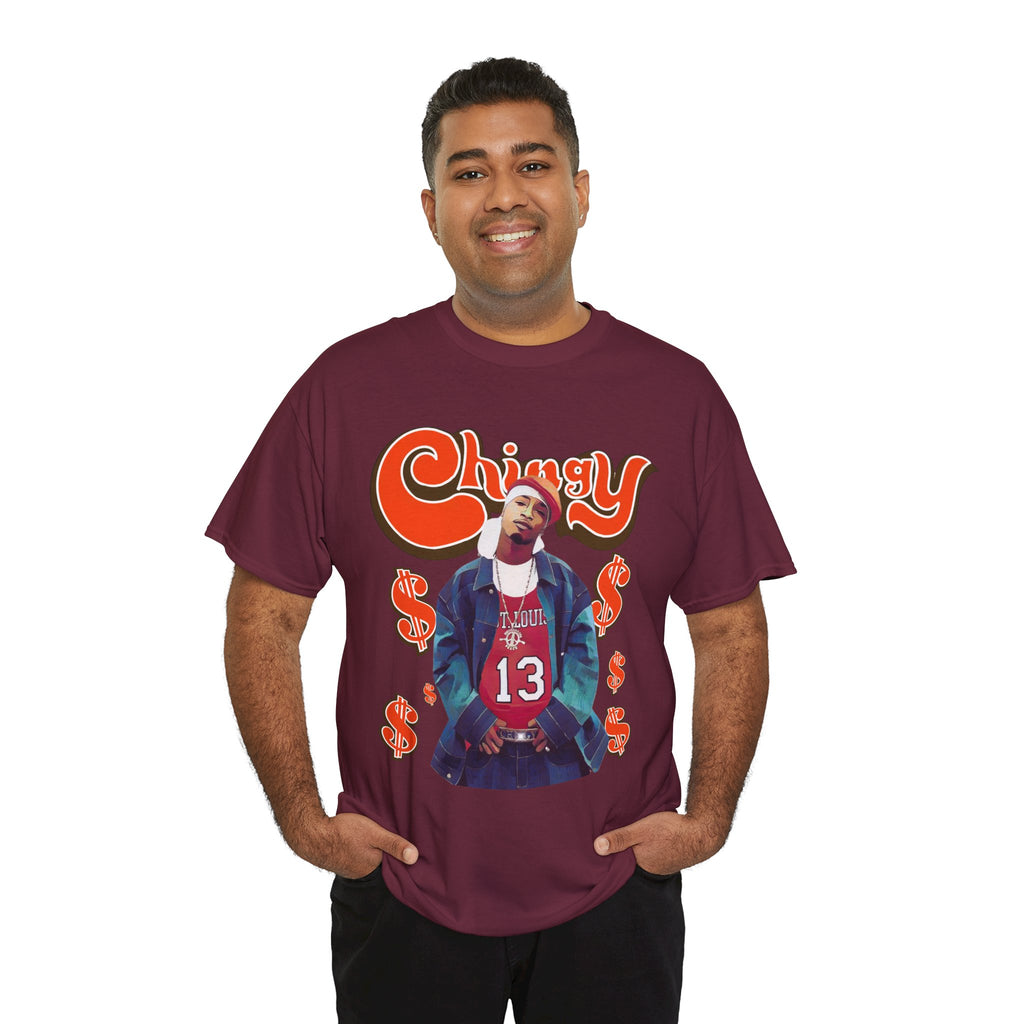 Chingy Retro Rap Tee — "Chingy" Graphic Shirt with Dollar Sign Motif