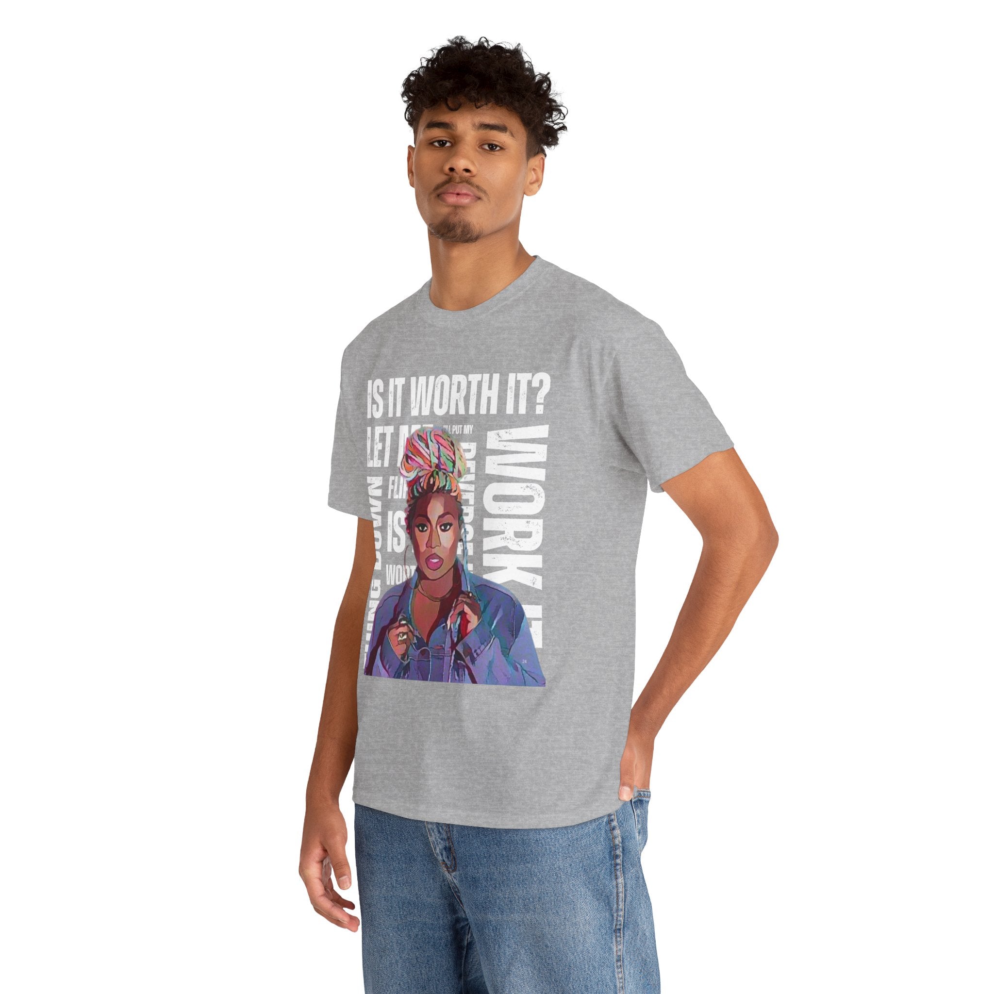 Missy Elliot Graphic Tee — “Is It Worth It? Let me Work It”