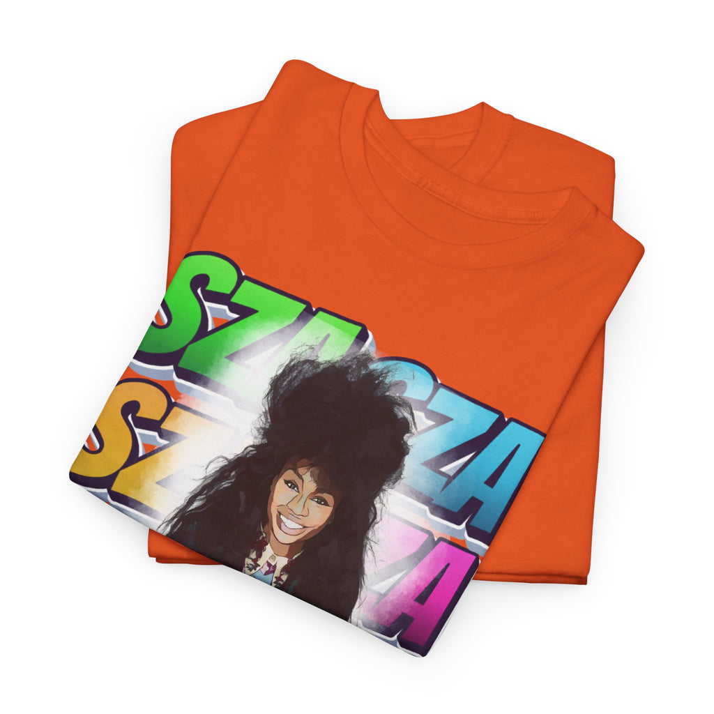 Sza Portrait Graphic Tee — Colorful Retro SZA Fan Shirt