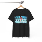 Usher Retro Dance Tee — Glitchy Neon Graphic T-Shirt
