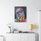 Rap Art - Lil' Wayne Urban Art Portrait Canvas — Colorful Matte Stretched Wall Art