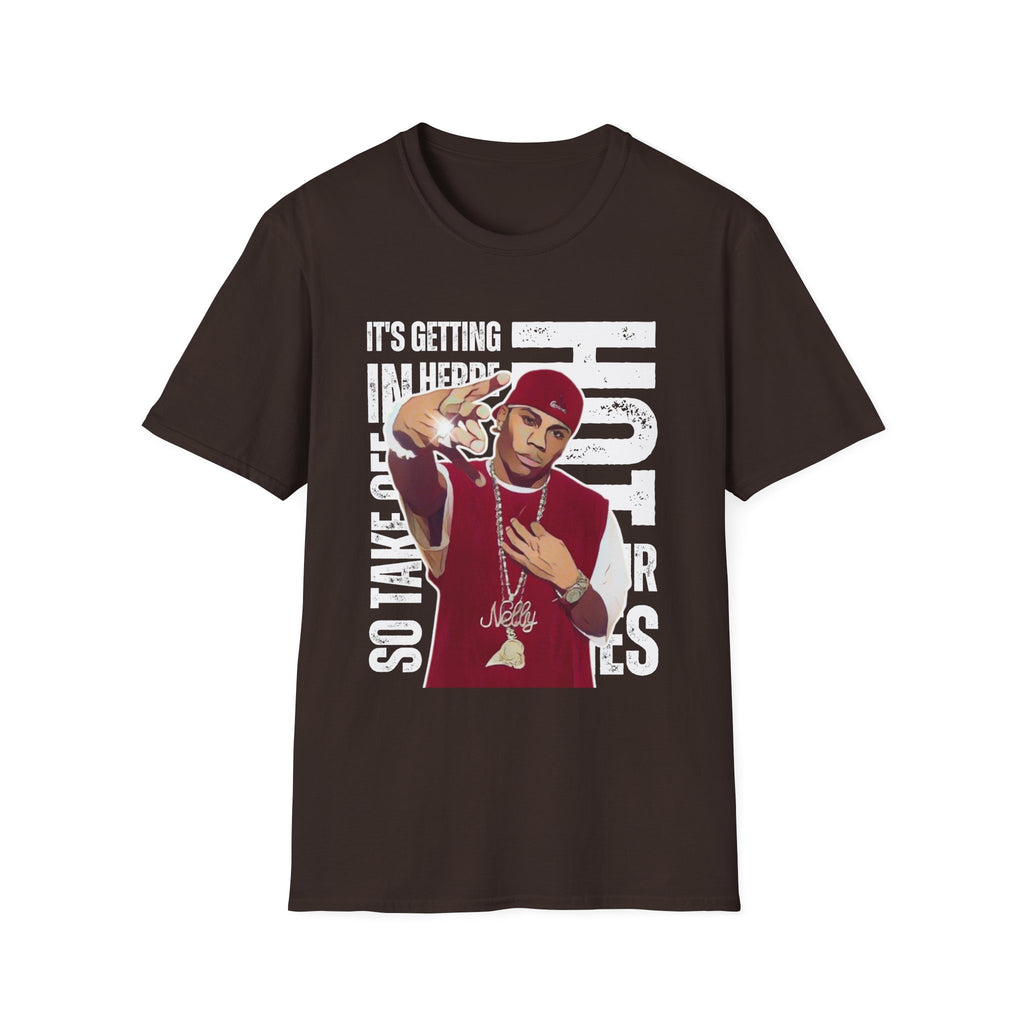 Nelly Hip-Hop Graphic T-Shirt – “It’s Getting Hot In Here” Rap Cartoon GraphicTee