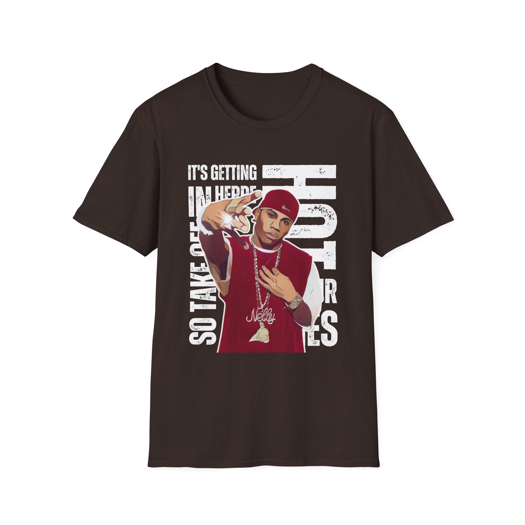 Nelly Hip-Hop Graphic T-Shirt – “It’s Getting Hot In Here” Rap Cartoon GraphicTee