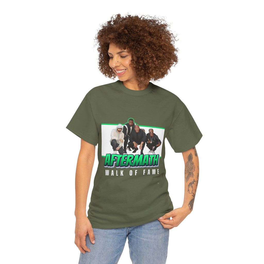 Em, Dre, Snoop, 50 - Unisex Heavy Cotton Tee - "Aftermath" Walk of Fame Graphic Tee