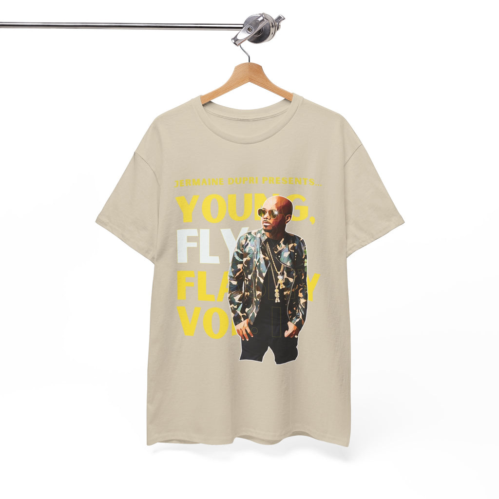 Jermaine Dupri T-Shirt — "Young, Fly Flashy" Album Cover Deisgn Tee