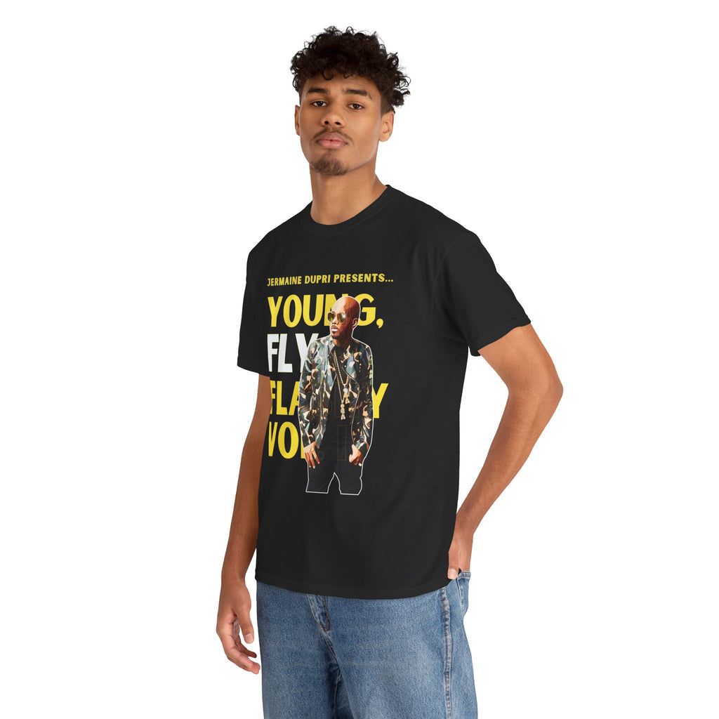 Jermaine Dupri T-Shirt — "Young, Fly Flashy" Album Cover Deisgn Tee