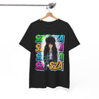 Sza Portrait Graphic Tee — Colorful Retro SZA Fan Shirt