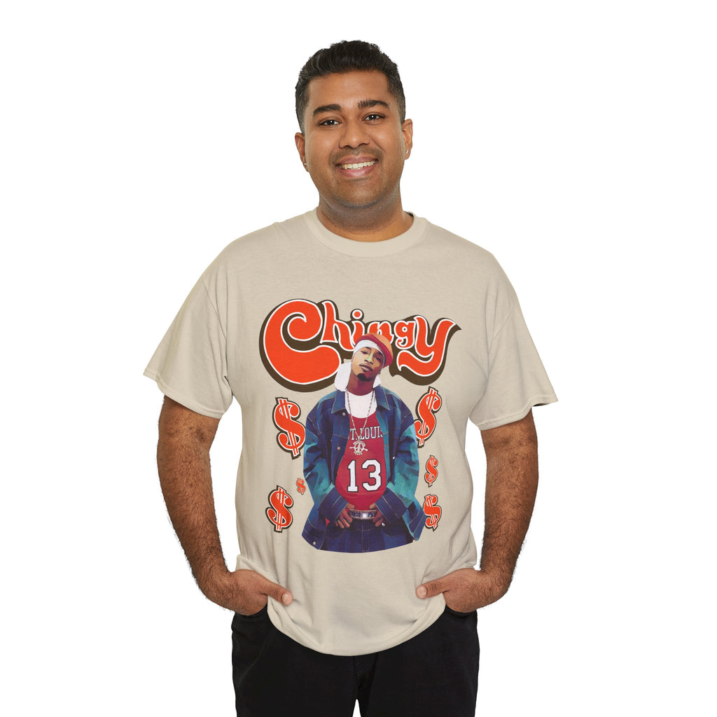 Chingy Retro Rap Tee — "Chingy" Graphic Shirt with Dollar Sign Motif