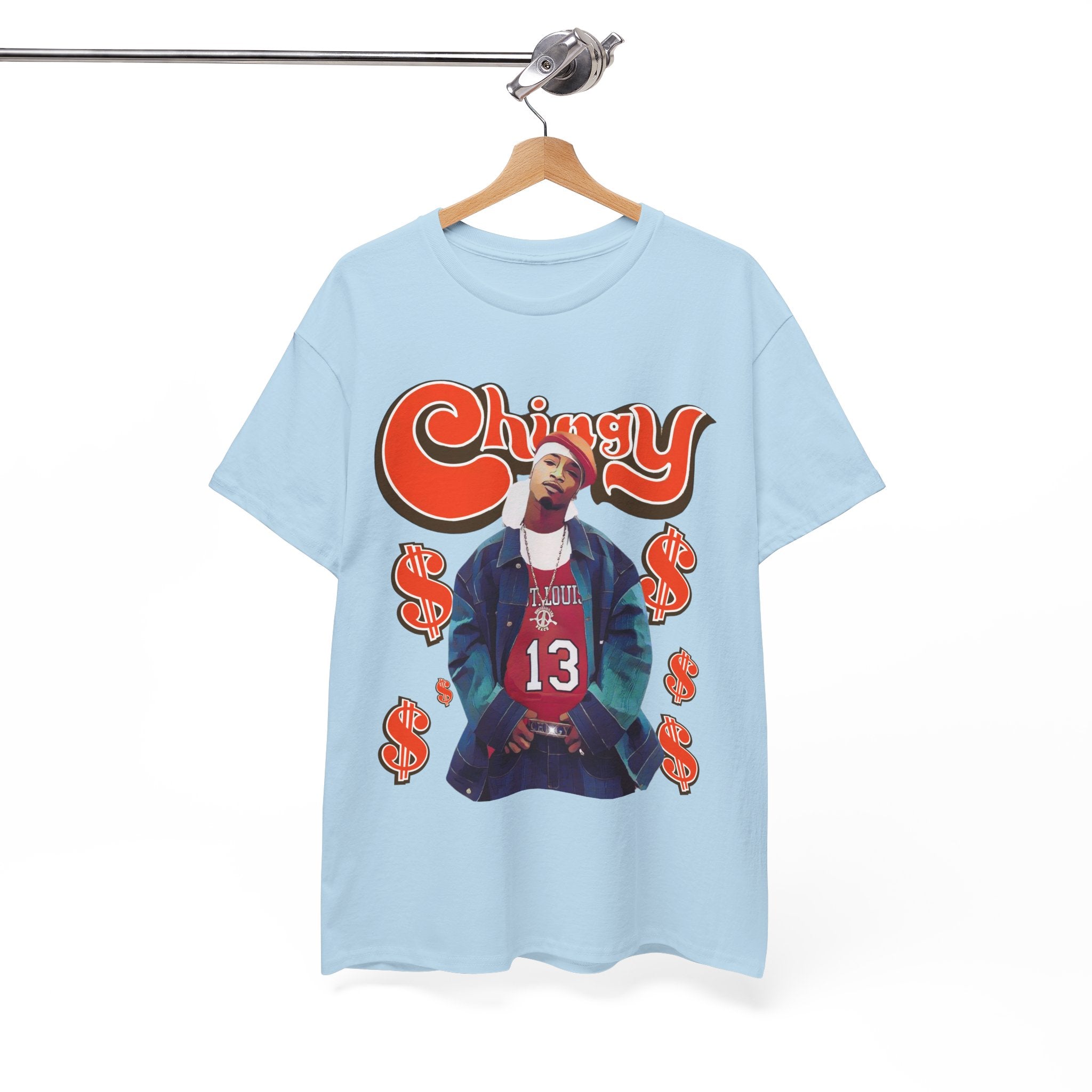 Chingy Retro Rap Tee — "Chingy" Graphic Shirt with Dollar Sign Motif