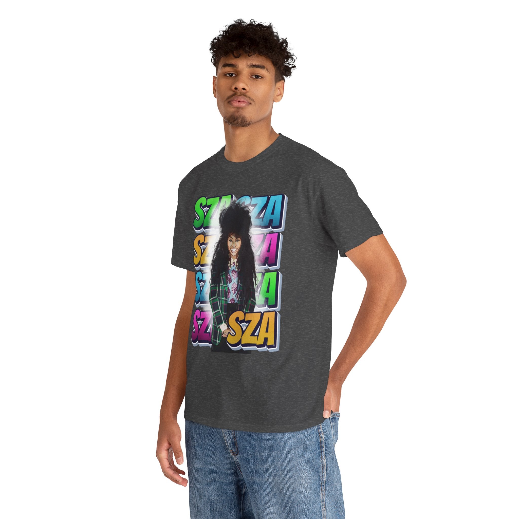 Sza Portrait Graphic Tee — Colorful Retro SZA Fan Shirt