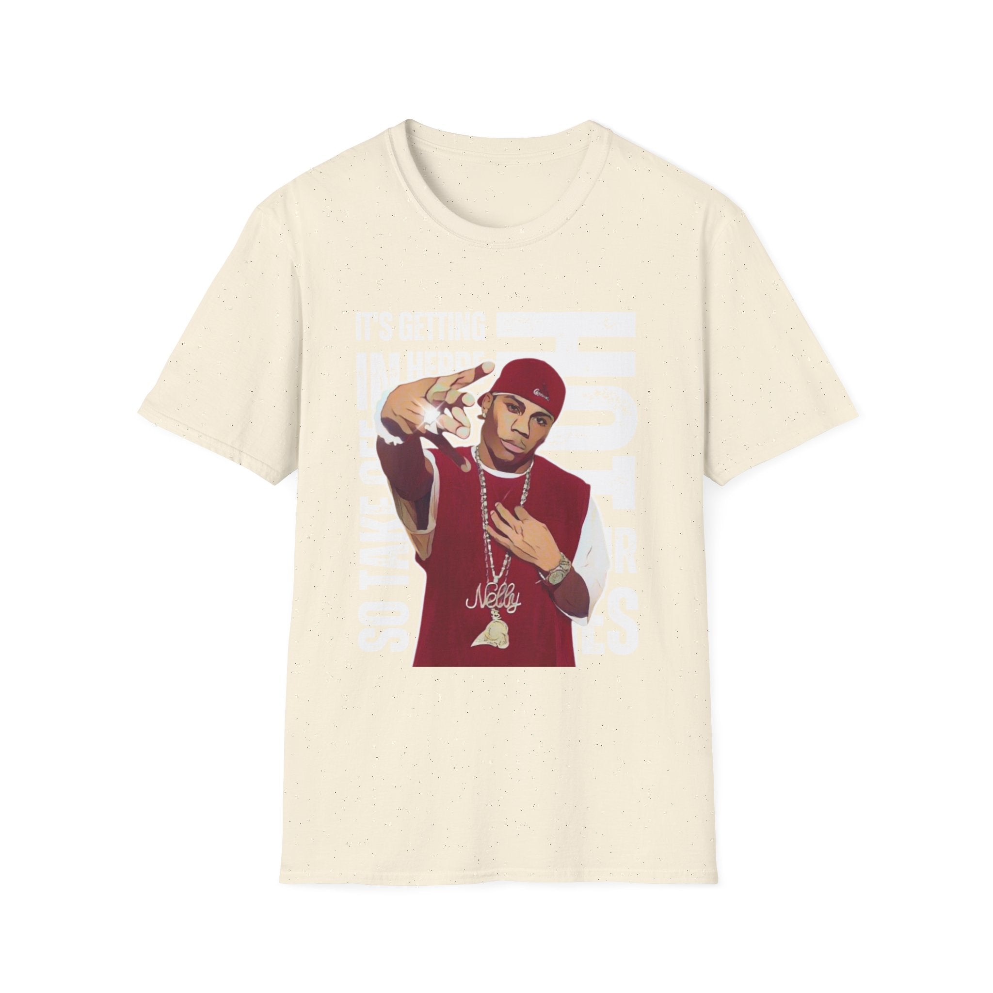 Nelly Hip-Hop Graphic T-Shirt – “It’s Getting Hot In Here” Rap Cartoon GraphicTee