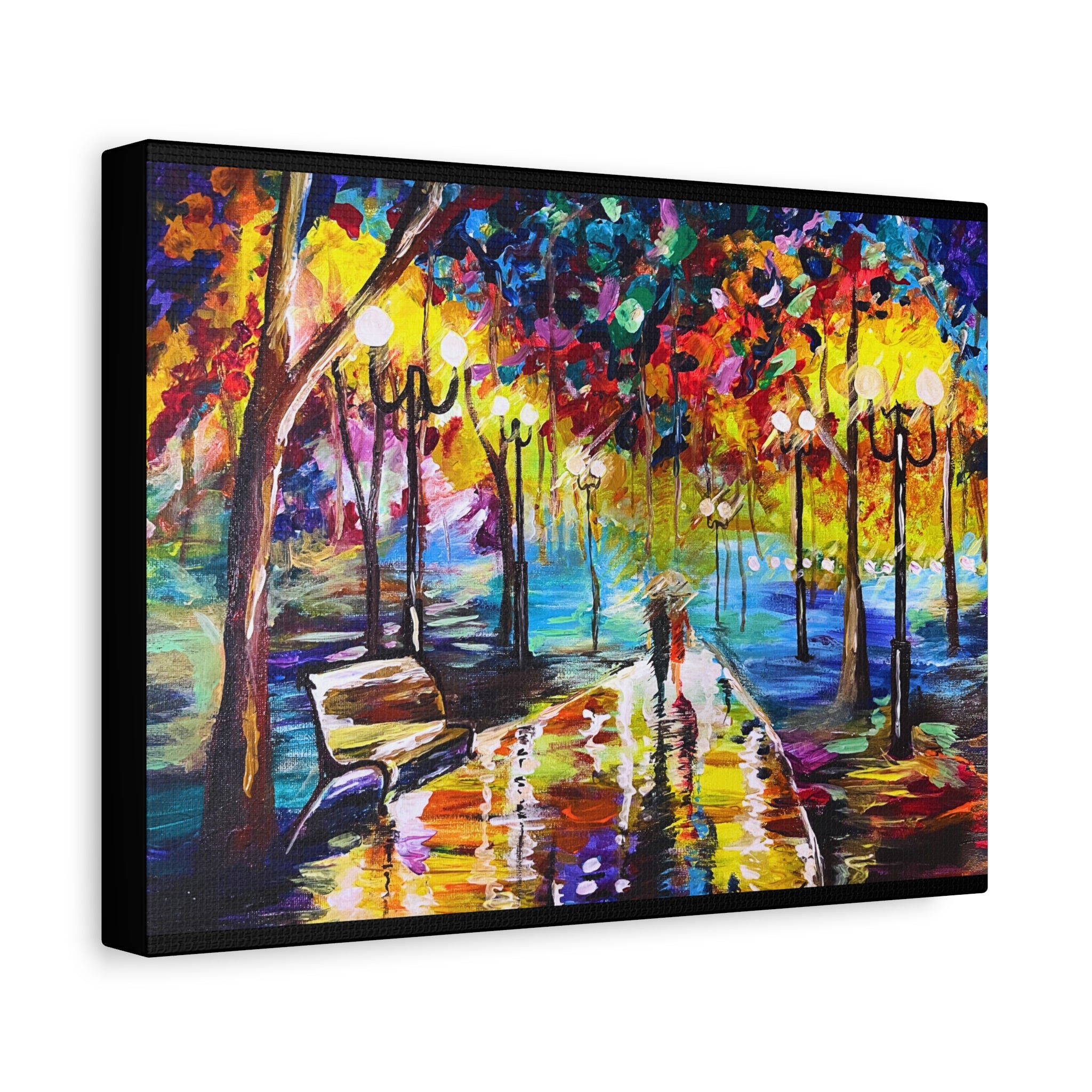 The Calm Storm - Original Colorful Canvas Print